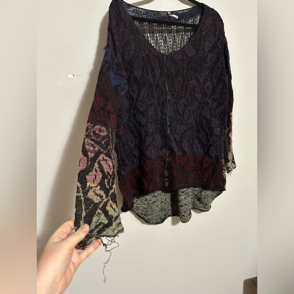 Free People Multi Colour Sweater Distressed As is - Picture 2 of 5
